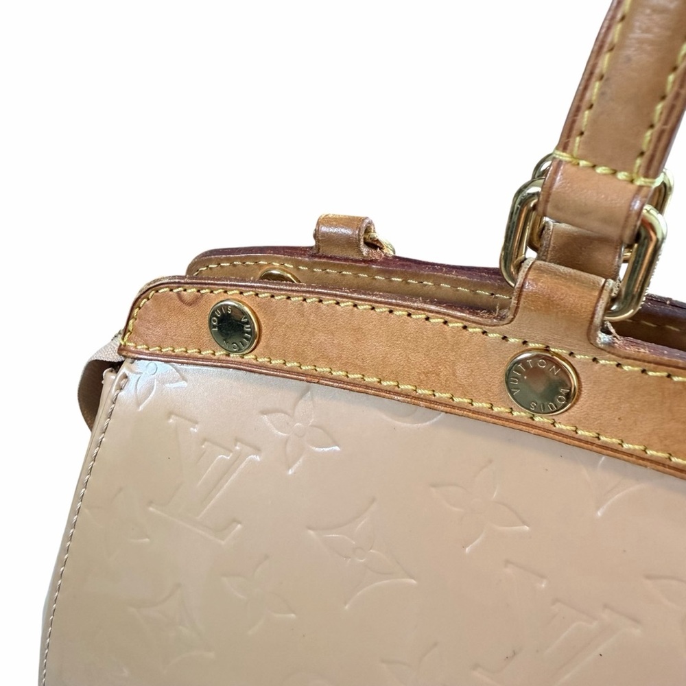 LOUIS VUITTON Monogram Vernis Brea MM Satchel Dune Vernis - Picture 9 of 15